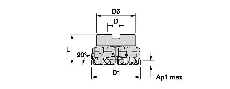 Fix-Perfect™ 90° • Cast Iron Shell Mills • SPHX1205...