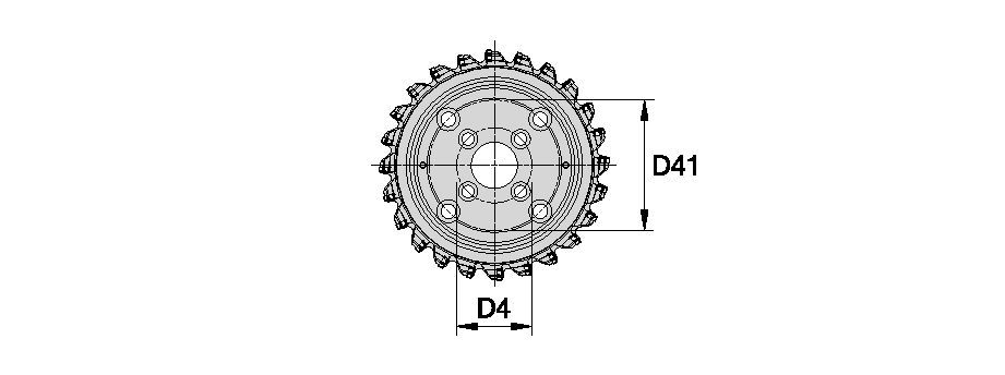 Dodeka 45° Shell Mill - Inch 3494650 KSHR1200HN5345C10 - Kennametal.com