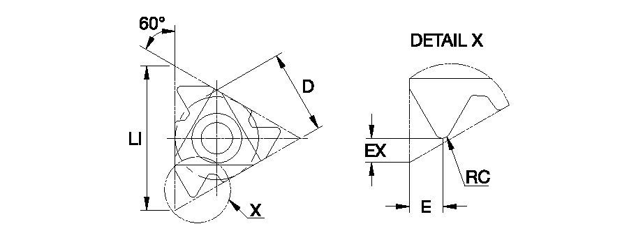 Laydown Internal Threading Insert • API • Cresting