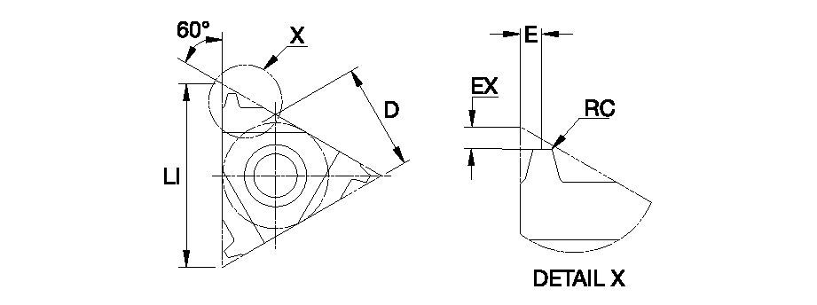 Laydown External Threading Insert • Trapez
