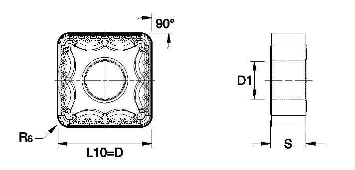 Kenloc™ SNMG ISO/ANSI Turning Insert 1160264 - Kennametal