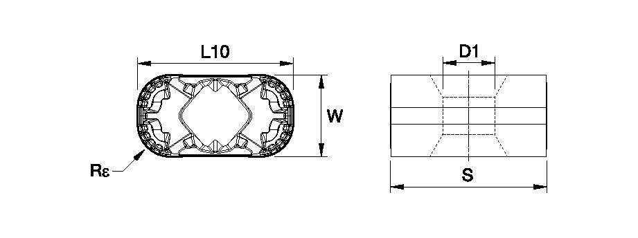LNUX LNUX191940RRF Railroad Turning Insert 4035698 - Kennametal