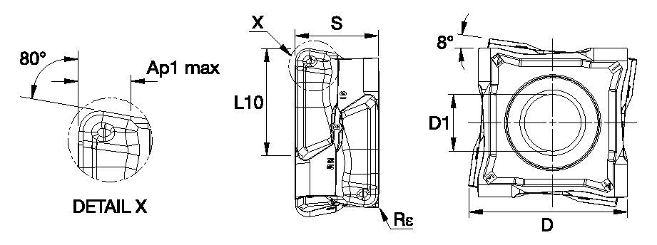 FIX8™ • Negative Insert • CNUX-RN