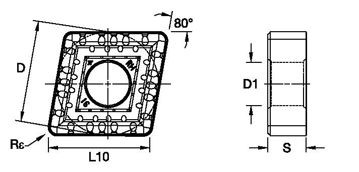 Kenloc™ CNMM ISO/ANSI Turning Insert 5697016 - Kennametal