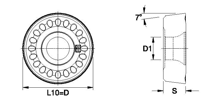 Screw-On RCMT ISO/ANSI Turning Insert 3755366 - Kennametal