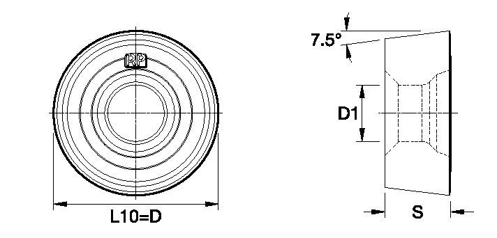 Screw-On RCMT ISO/ANSI Turning Insert 5694627 - Kennametal