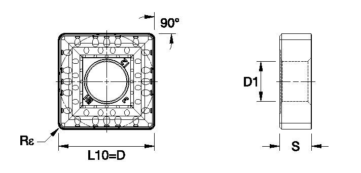 Kenloc™ SNMM ISO/ANSI Turning Insert 5698185 - Kennametal