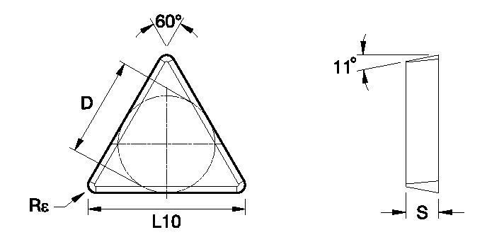 Kendex™ TPG ISO/ANSI Turning Insert 1865535 - Kennametal