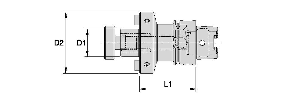 Erikson HSK40A Shell Mill Adapter - Inch - 3762403 - HSK40ASMC100200 - Kennametal.com
