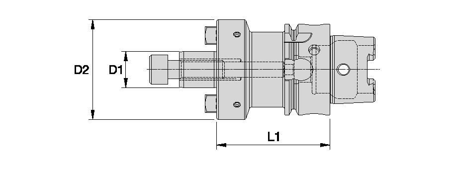 HSK Shank Tools Shell Mill Adapters with Through Coolant