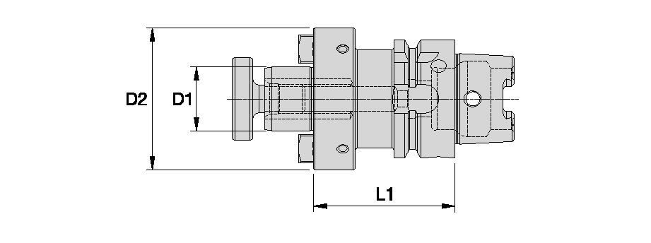 HSK Shank Tools Shell Mill Adapters with Through Coolant