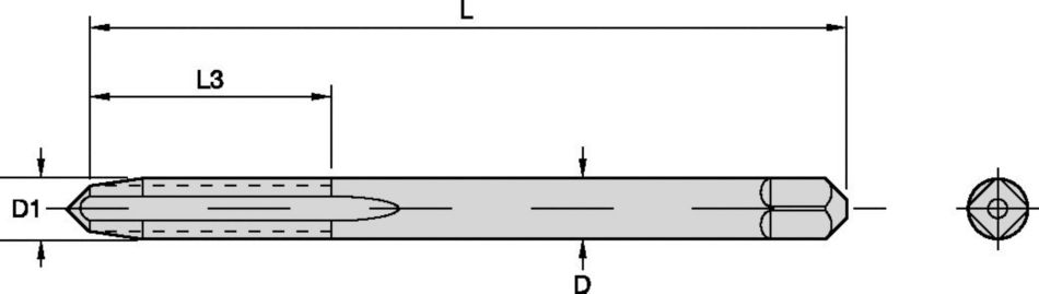 6" Extension Hand Taps • Long-Reach Applications