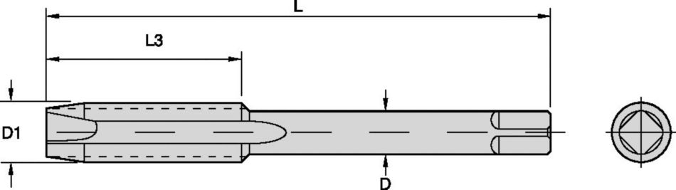 5301EXT GUN Tap Ext Shnk Tapping - 2747029 - WIDIA
