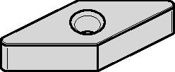 ISO-Wendeschneidplatte • Negative V-Ausführung
