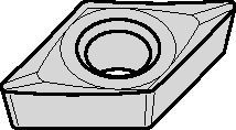 Screw-On DCGT ISO/ANSI Turning Insert 1161923 - Kennametal