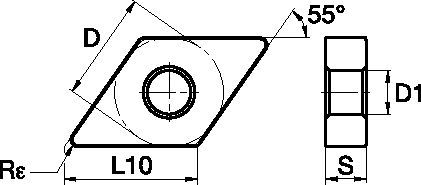 Victory™ DNMG190612RH Insert 4170994 - Widia