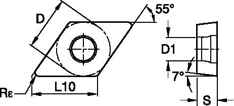 Victory™ DCMT11T308 Insert 2563474 - Widia