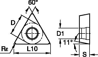 Polycrystalline Diamond Inserts (PCD) • TPGW-FST