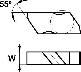 Grooving and Turning Inserts • NB • Blanks