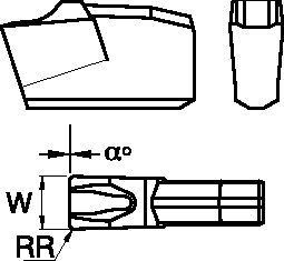 A2™ A2030N00CF02 CutOff Insert 1790193 Kennametal