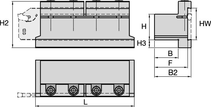 Blocs d’outils de tronçonnage — A2