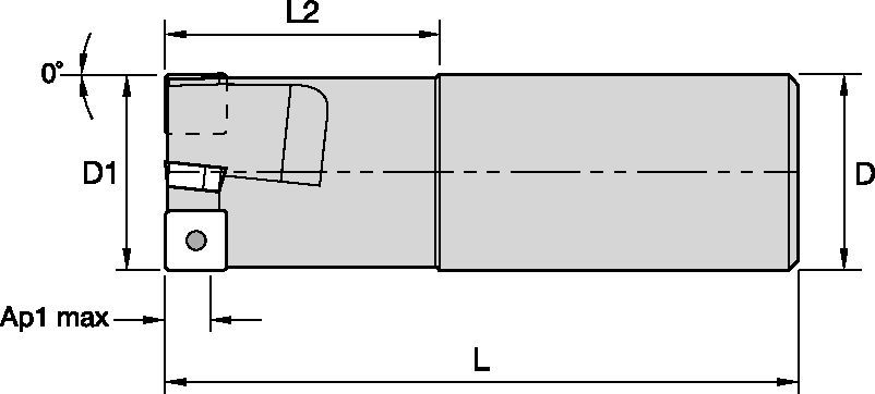 Shoulder milling cutter for multiple materials.