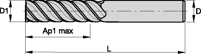 Series D618 Solid End Milling - 2256338 - WIDIA