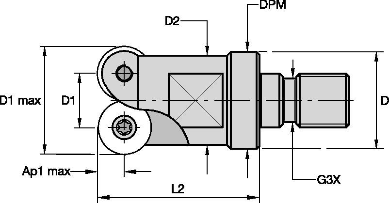 KDM • Screw-On End Mills • RD.X10... • Metric