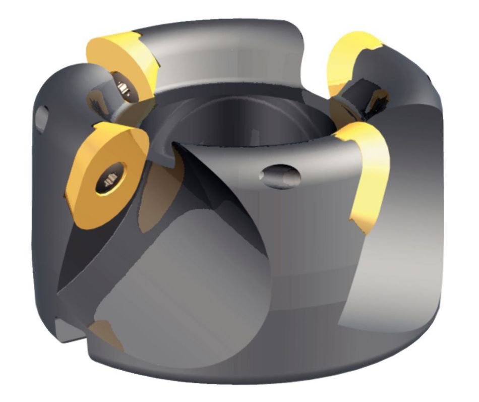 RPF 0° / 90° - 22 mm IC Shell Mills LFEW353_ - Full Radius Insert