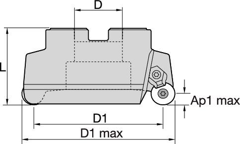 RPF 0° / 90° Shell Mills - 5/8" IC Round Inserts RFCW53_