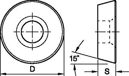 Round Inserts for KDM - RDHX-LN 1775983 - Kennametal