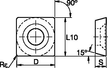 Inserts for Chamfer Mill - SDEB KIPR 1157496 - Kennametal