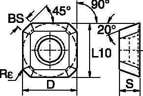 Inserts for Chamfer Mill • SEHT