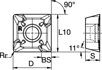 Indexable Inserts for KSSM™ SP.T10T3...