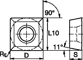 Inserts for Chamfer Mills - SP..12.. 1556758 - Kennametal