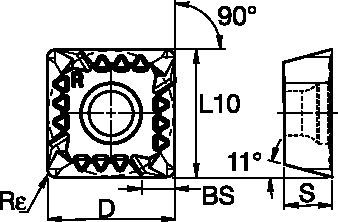 KSSM™ 10 • Carbide Insert • SPPT-GB2 • Medium Machining