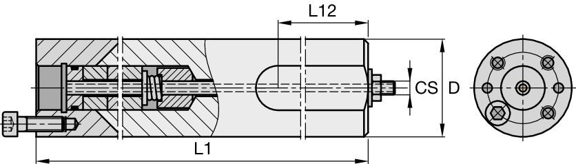 Mandrino per alesatura