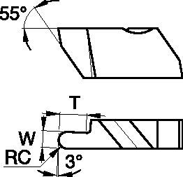 TopGroove™ NRD4062L Grooving Insert 3607295 - Widia