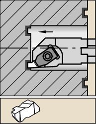 Integral I.D. Grooving Boring Bars • A-NS