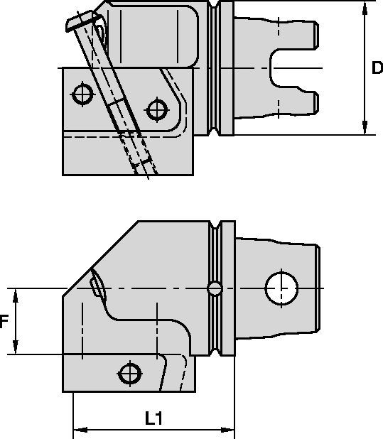 A4™ KM63XMZKGMSLF65Y Modular Toolholder 3588680 - Kennametal