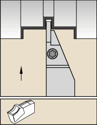 A2™ Reinforced Toolholders for Cut-Off • A2SC Metric