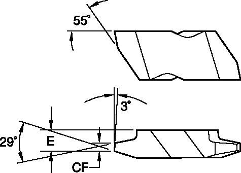 Wendeschneidplatten zum Gewindedrehen