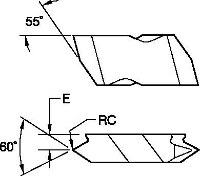 Top Notch™ Wendeschneidplatten für das Gewindedrehen