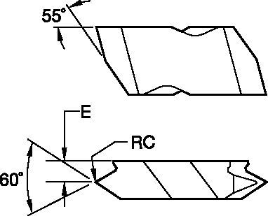 Top Notch™ Wendeschneidplatten für das Gewindedrehen