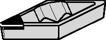 Top Notch™ VCGR160412 Profiling Insert 7096335 - Kennametal