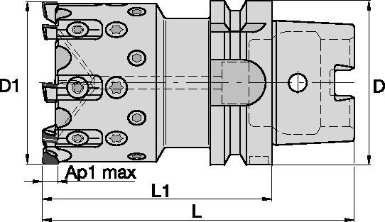 Indexable PCD Mill • Aluminium Machining