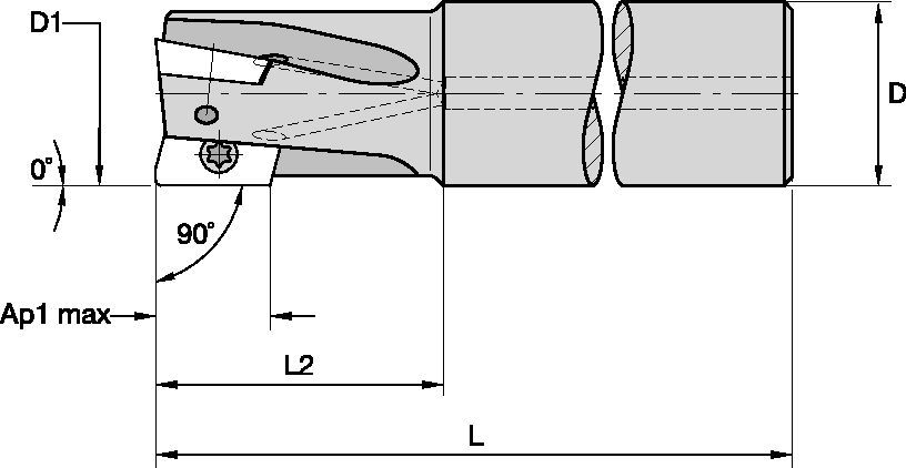 Shoulder milling cutter for multiple materials