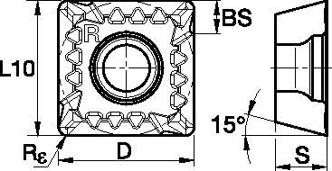 Plaquettes indexables • SD.T1204