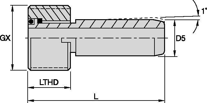 Трубка для подвода СОЖ к хвостовику HSK и ключ