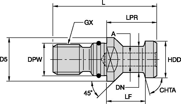 Retention Knobs DIN 69872 Form B Metric